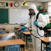 Servicio de sanitización en pasillo y jardín